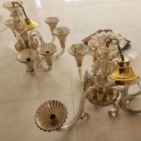 لوستر ۵ شاخه کریستال|لوستر و چراغ آویز|گرگان, |دیوار