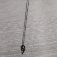 گردنبند استیل با بلوف قلب