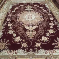 فرش زرشکی ۱۲ متری تمیز