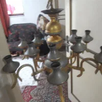 لوستر ده شعله نورسازان|لوستر و چراغ آویز|رشت, رشتیان|دیوار