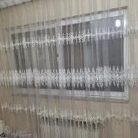 پرده تور دانتل شاین دار ترک|پرده، رانر، رومیزی|ساری, |دیوار