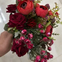 دسته گل مصنوعی زیبا(مناسب دکور/یلدایی بردن/عکاسی)