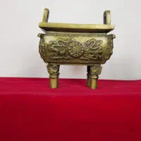 مجسمه برنز آتشدان طرح اژدها برنزی