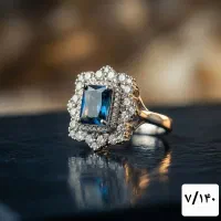 انگشتر نقره کد ۱۷۰۰ (گالری نقره سینا)