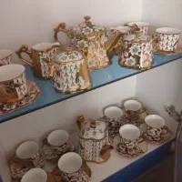 سرویس قهوه خوری طلایی