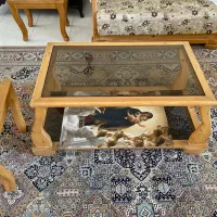 مبلمان ۹ نفره چوب روسی|مبلمان خانگی و میز عسلی|نوشهر, |دیوار