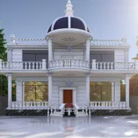 طراحی ویلا -نما- نقشه -سه بعدی