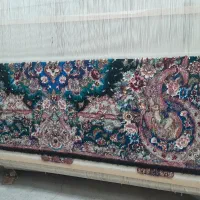 فرش نیمه کاره طرح سالاری خالچه پرده سالاری