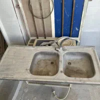 سینک ظرفشویی دوقلو|مصالح و تجهیزات ساختمان|آبپخش, |دیوار