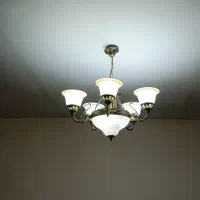 دو عدد لوستر برنز|لوستر و چراغ آویز|کرج, کوی بعثت|دیوار