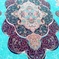 جفت قالی 9متری برنگ فیروزه ایی|فرش|اهواز, کوی علوی|دیوار
