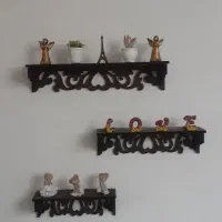 شلف چوبی سه تیکه سالم و تمیز