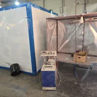 کوره رنگ الکترواستاتیک کامل با سایکلون