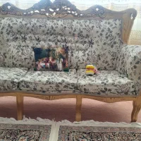 مبل سلطنتی راحتی چوب راش فروش فوری|مبلمان خانگی و میز عسلی|زنجان, |دیوار