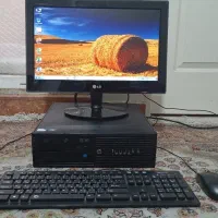 مینی کیس hp با مانیتور lED
