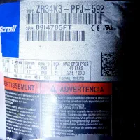 کمپرسور اسکلور مدل ZR34  K3 (موتور کولر ۳۰هزار )