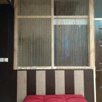 دو عدد پرده چوبی مهره ای بسیار شیک مناسب دکوراتیو