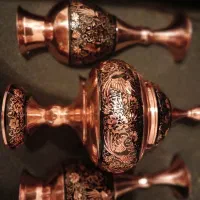 شکلات خوری مس با گلدان نو