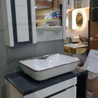 روشویی کابینتی سایز ۷۳ طرح چوب ، طوسی ، طوسی پتینه|لوازم سرویس بهداشتی|تهران, مهرآباد|دیوار