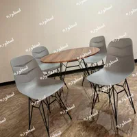 میز و صندلی ناهارخوری پایه گلدانی فلزی سنگی کد۲۳۴۶|میز و صندلی غذاخوری|کرج, اصفهانی‌ها|دیوار