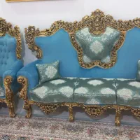 مبل نه نفره ،سه عدد عسلی،میز جلو مبلی،ساعت ایستاده