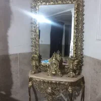 اینه شمعدون برنز