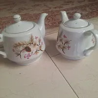 قوری بزرگ  و جفت قوری|قوری، کتری، قهوه‌ساز دستی|یزد, |دیوار
