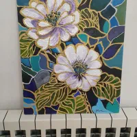 تابلو نقاشی اکرولیک و تکسچر