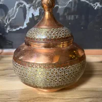 ظرف مسی خاتم کاری