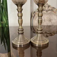 یک جفت شمعدان میوه خوری