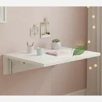 میز تحریر تاشو دیواری سفید