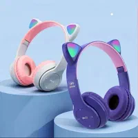 هدفون بیسیم بلوتوثی گربه ای چراغدار نو وآکبند|پخش‌کننده همراه|تبریز, |دیوار