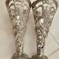 جا گلدانی سیلور قدیمی|کلکسیون اشیاء عتیقه|بروجن, |دیوار