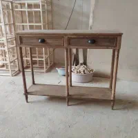 میز پایه خراطی شده بار کافی بار wood cafee