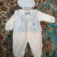 سرهمی مخمل نوزادی و بلوز شلوار مخمل