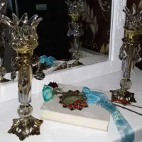 یک جفت شمعدان برنجی