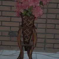 گل مصنوعی صورتی