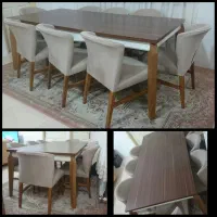 میز ناهارخوری ۸نفره|میز و صندلی غذاخوری|بندر انزلی, سامانسر|دیوار