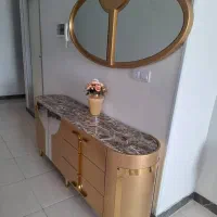 اینه کنسول و جاکفشی ست نو تمام چوب