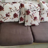 مبل ال ۹ نفره|مبلمان خانگی و میز عسلی|صحنه, |دیوار