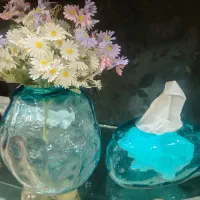 گلدان و جا دستمال کاغذی