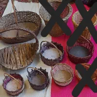 ۹ عدد سبد حصیری جعبه کادو تزیین شب یلدا عروس