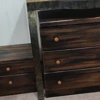 سرویس خواب فلزی دو نفره|تخت و سرویس خواب|آبپخش, |دیوار