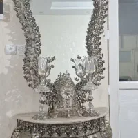 آینه شمعدان طرح برنز