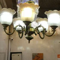 لوستر شاخه ای لامپ بزرگ|لوستر و چراغ آویز|تبریز, |دیوار