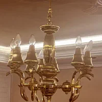 لوستر ۹ شاخه|لوستر و چراغ آویز|رشت, معلم|دیوار