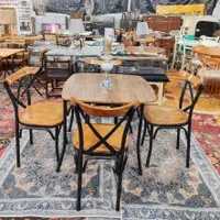 میز و صندلی غذاخوری فلزی مدل لهستانی|میز و صندلی غذاخوری|شیراز, وزیرآباد|دیوار