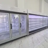 قفسه ۸تک درب یخچال ۷ پرده هوا ماموت فروشگاهی
