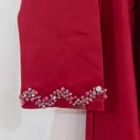 لباس مجلسی پیراهن مجلسی قرمز شب یلدا زرشکی|لباس|قیامدشت - خاورشهر, |دیوار