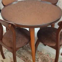 میز ناهار خوری گرد چهارنفره|میز و صندلی غذاخوری|مشهد, الهیه|دیوار